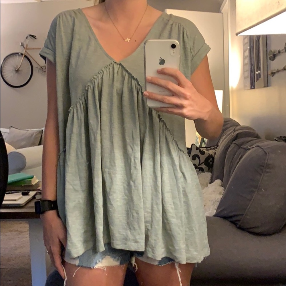 Green high/low top